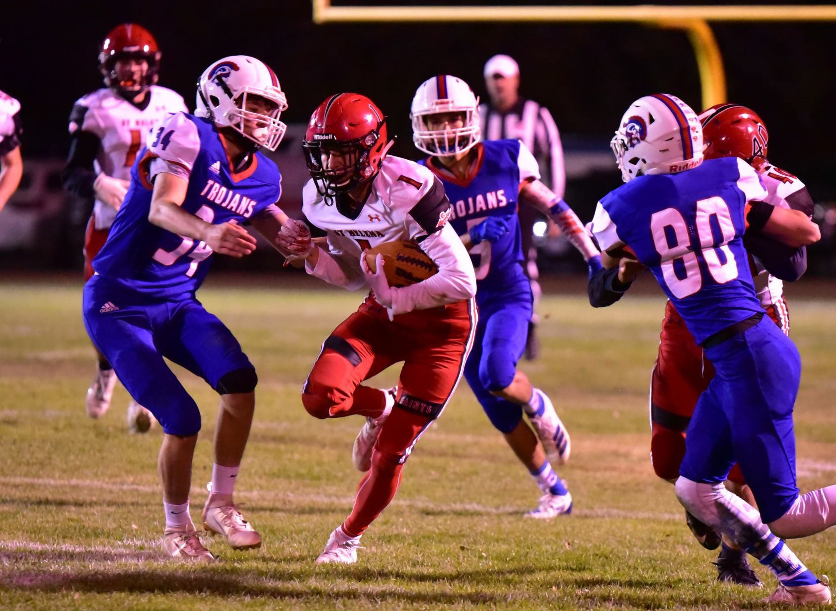 St. Helena football at Lower Lake